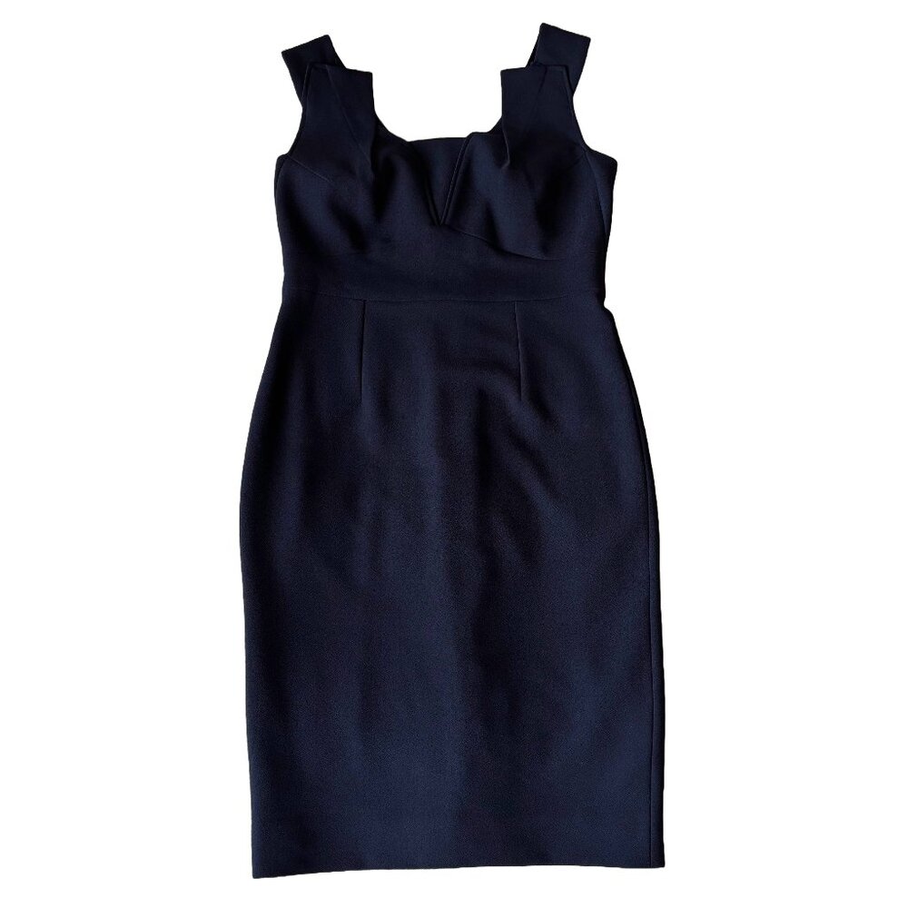 Roland Mouret Navy Knee-Length Dress